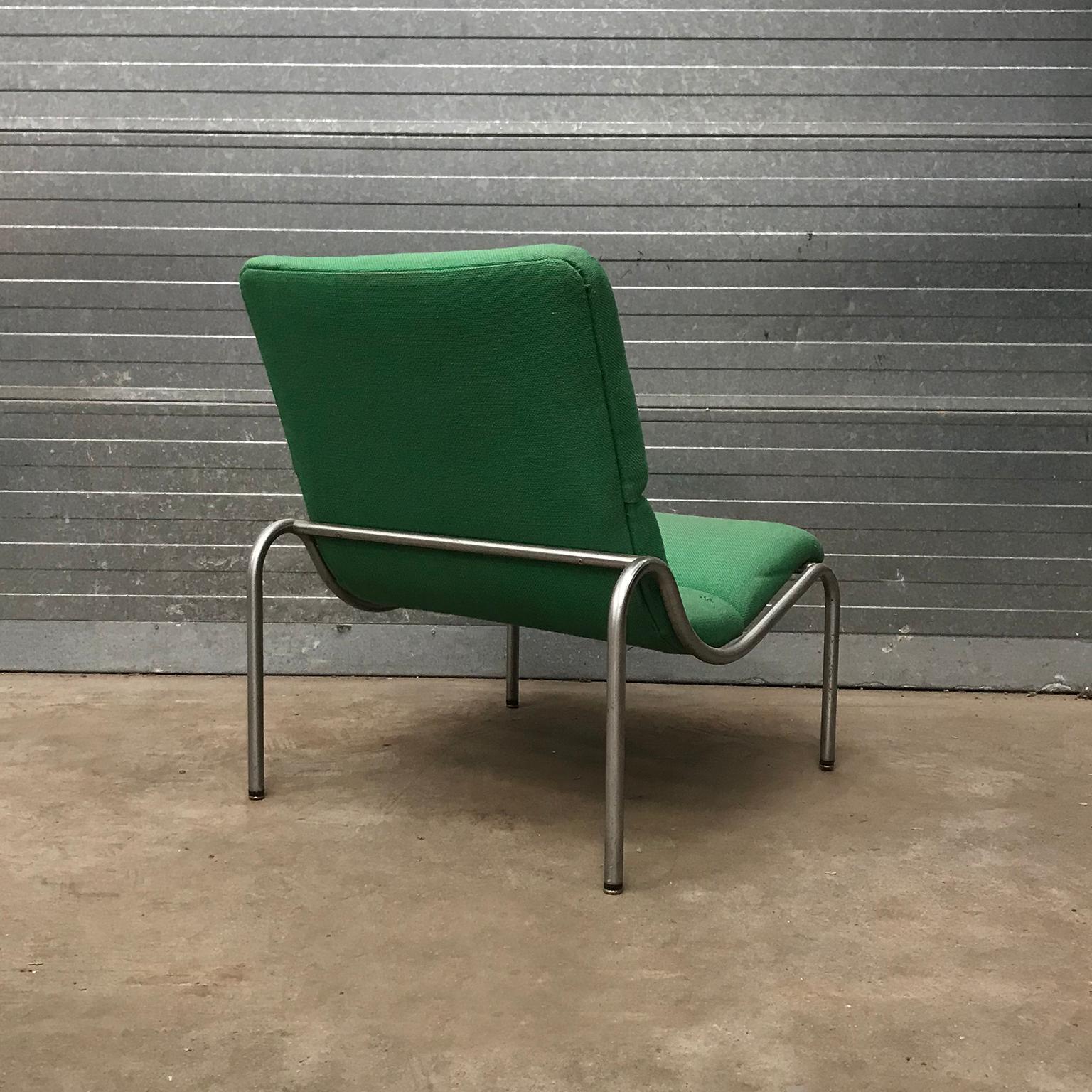 Mid-20th Century 1968, Kho Liang Ie for Stabin Holland, Rare Apple Green Low Lounge Chair