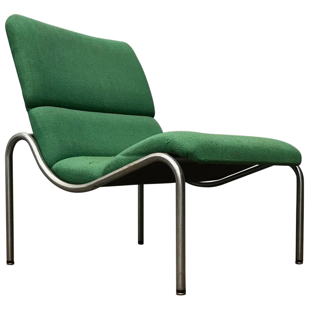 1968, Kho Liang Ie for Stabin Holland, Rare Apple Green Low Lounge Chair