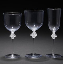 1968-LALIQUE France, Service Cristal " ROXANNE " 50 pièces