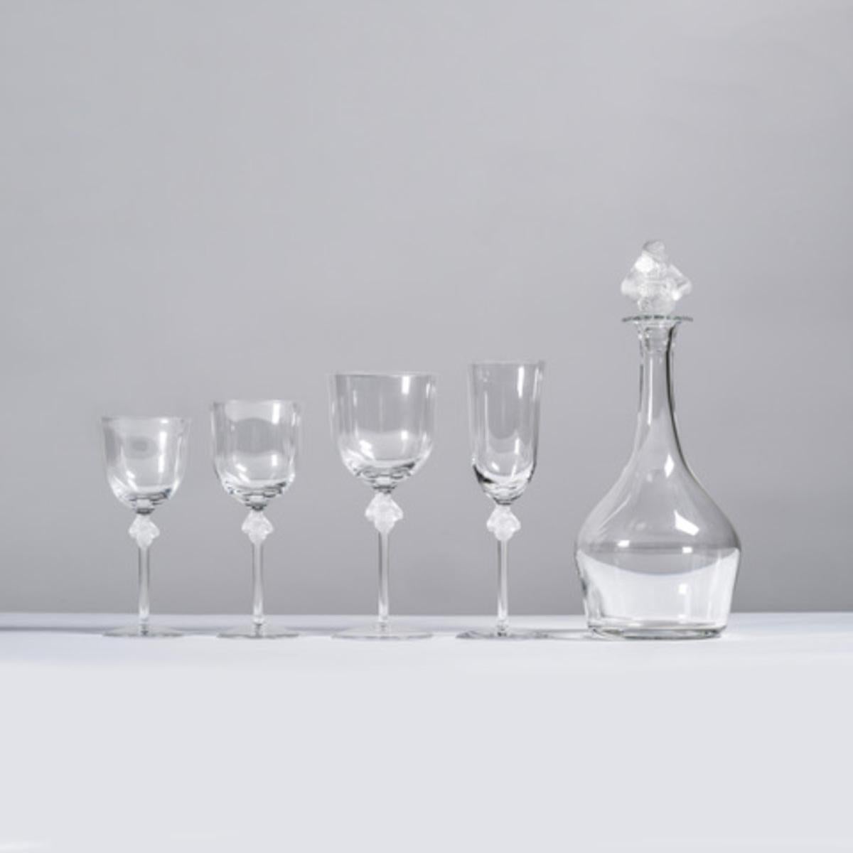 20ième siècle 1968-LALIQUE France, Service Cristal 