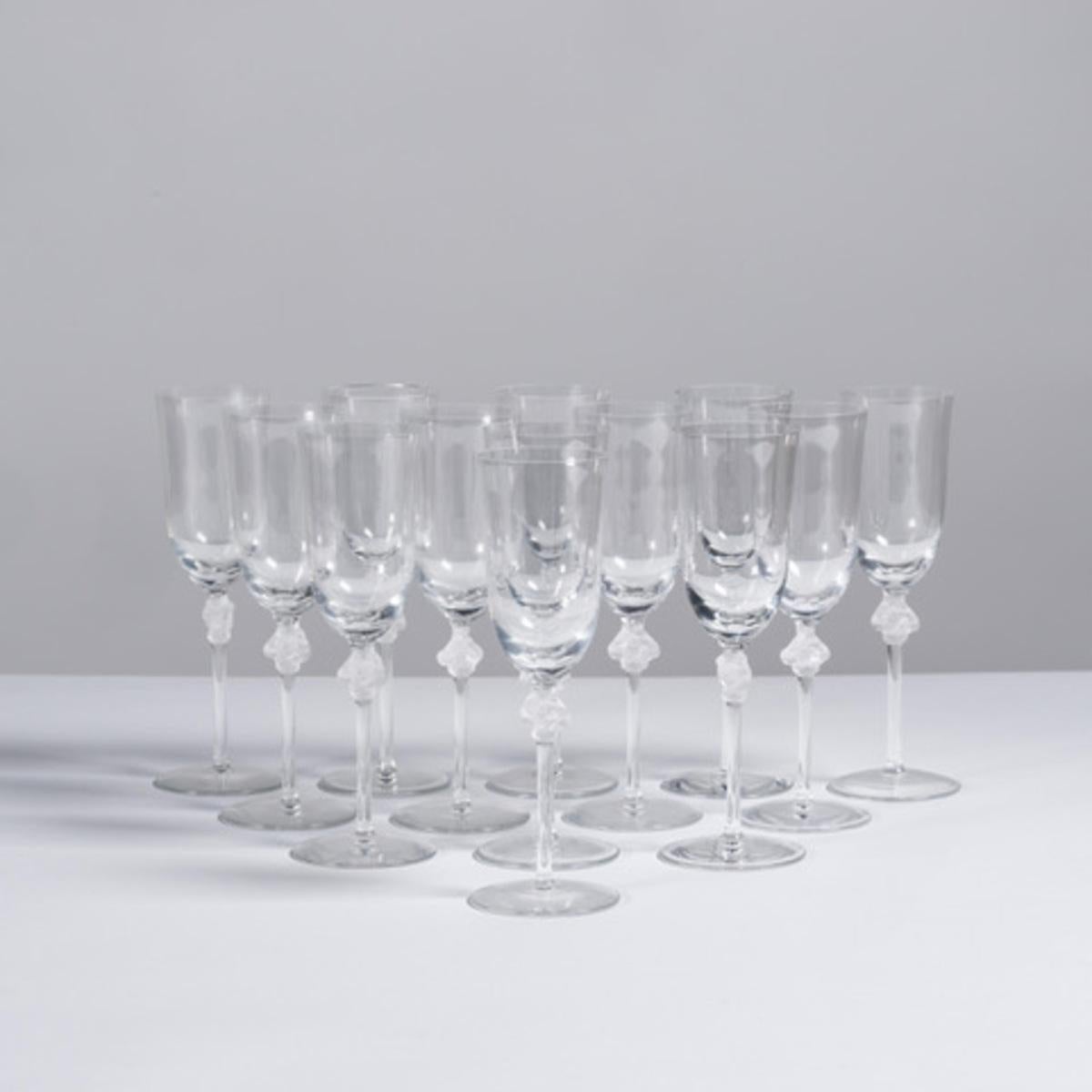 1968-LALIQUE France, Service Cristal 