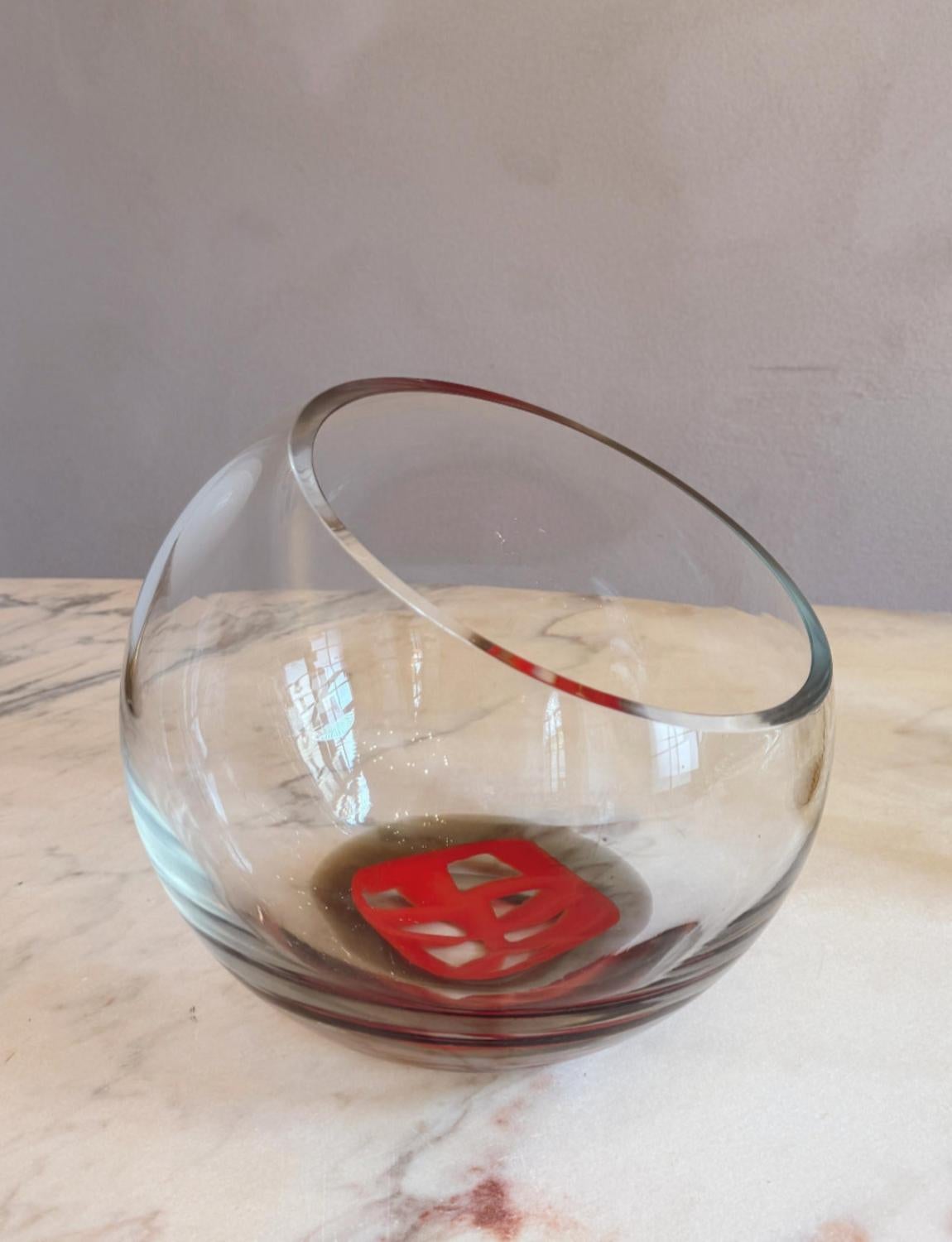 1968 Ludovico de Santillana Venini Signed Murrina Vase For Sale 3