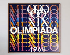 1968 Mexico 1968 Olympic Games Original Vintage Poster
