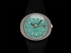 1968 Omega Dynamic Vintage Mens Cal. 565 Watch with Tiffany Blue Dial - SS
