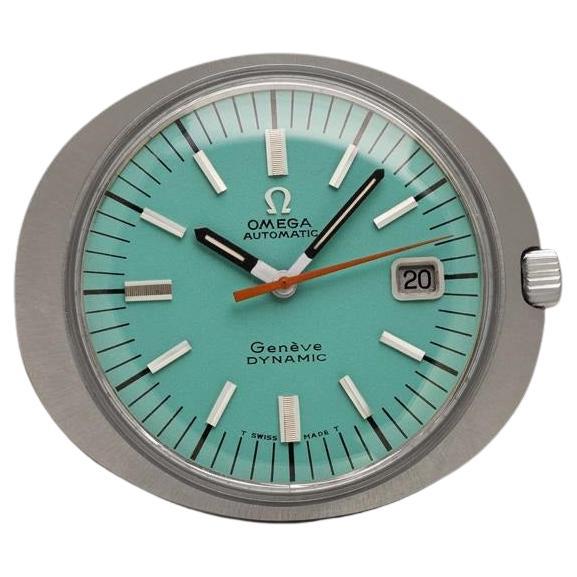 1968 Omega Dynamic Vintage Mens Cal. 565 Watch with Tiffany Blue Dial - SS