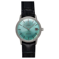 1968 Omega Seamaster Mens Vintage Cal. 565 Watch with Tiffany Blue Dial - SS