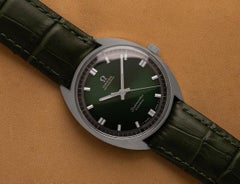 1968 Omega Vintage Herrenuhr Seamaster Cosmic Retro Cal. 552 in Smaragdgrün