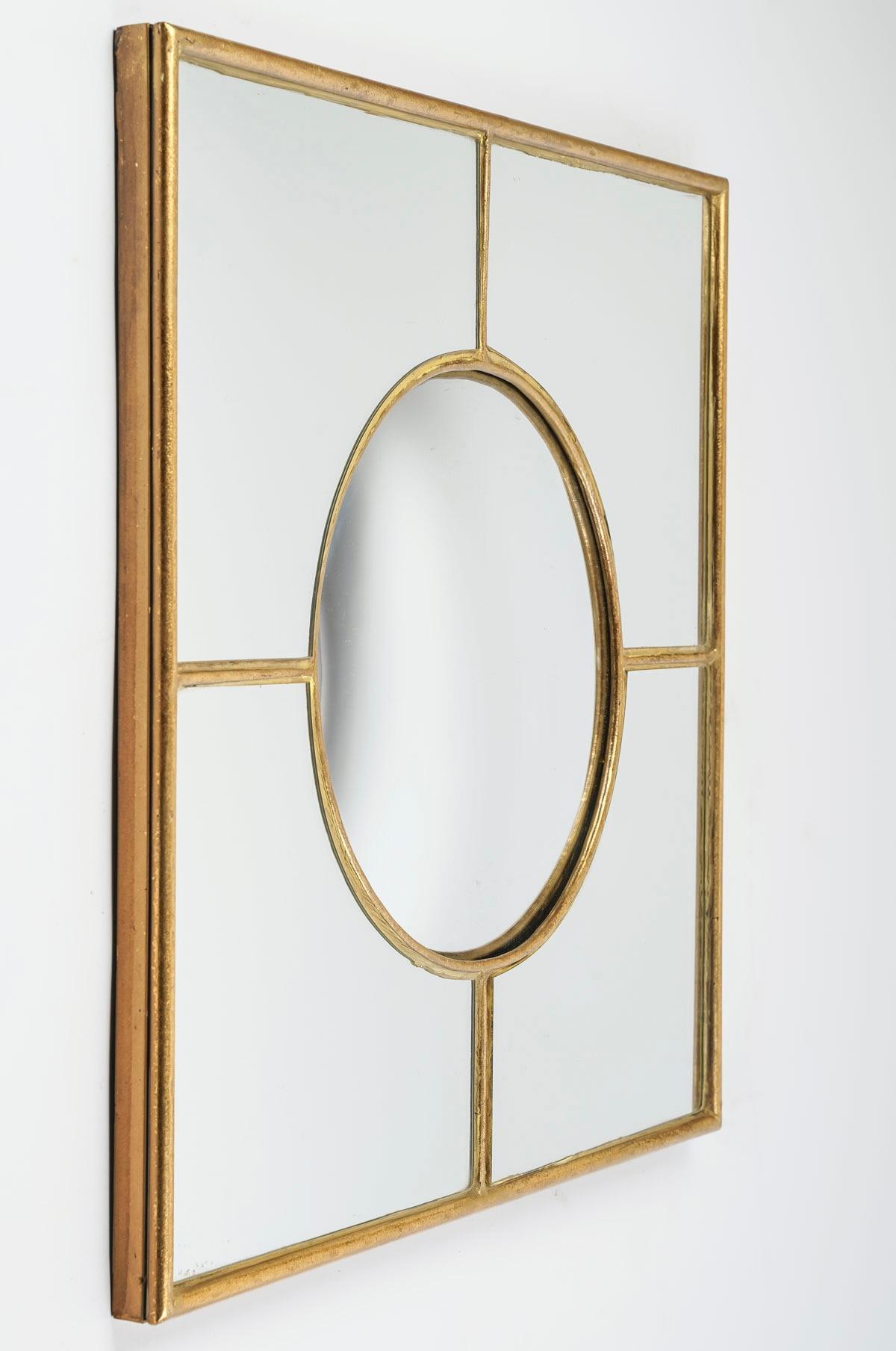 1968 Pair of Maison Roche Witch Mirrors In Good Condition For Sale In Saint-Ouen, FR