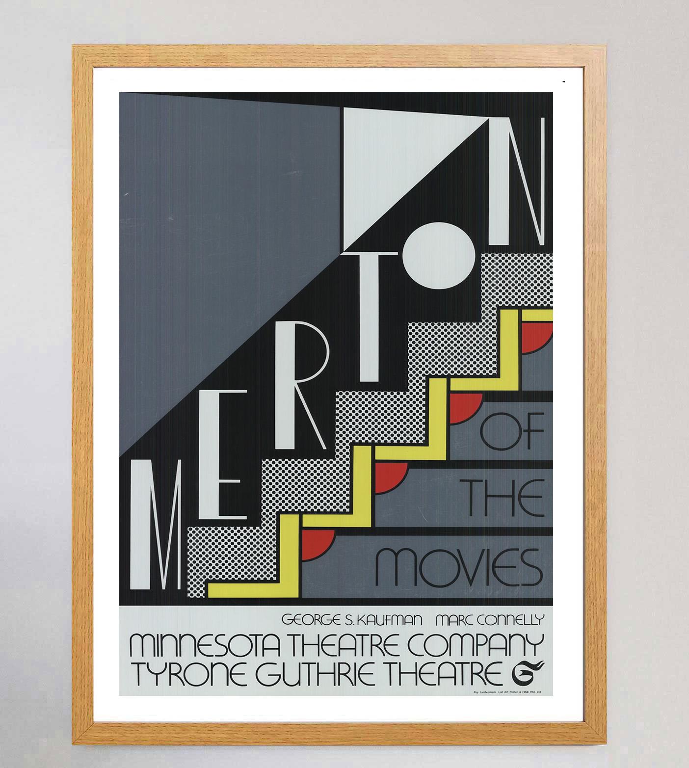 1968 Roy Lichtenstein - Merton of the Movies Póster Vintage Original Estadounidense en venta