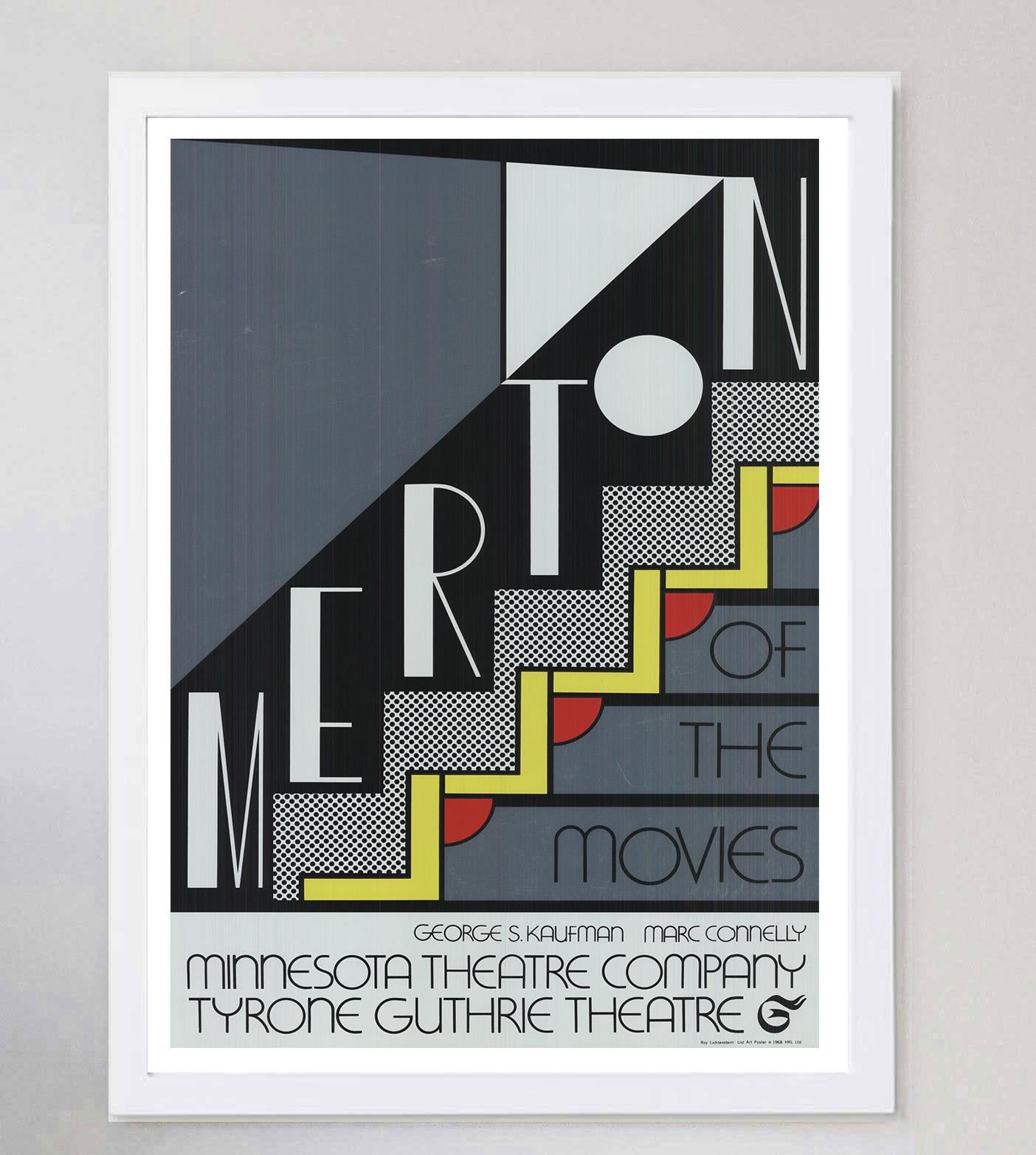 1968 Roy Lichtenstein - Merton of the Movies Póster Vintage Original en Bueno estado para la venta en Winchester, GB