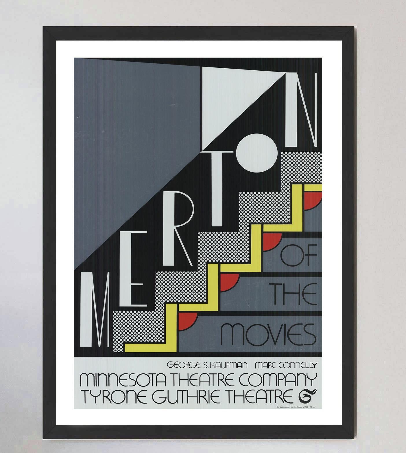 1968 Roy Lichtenstein - Merton of the Movies Póster Vintage Original mediados del siglo XX en venta