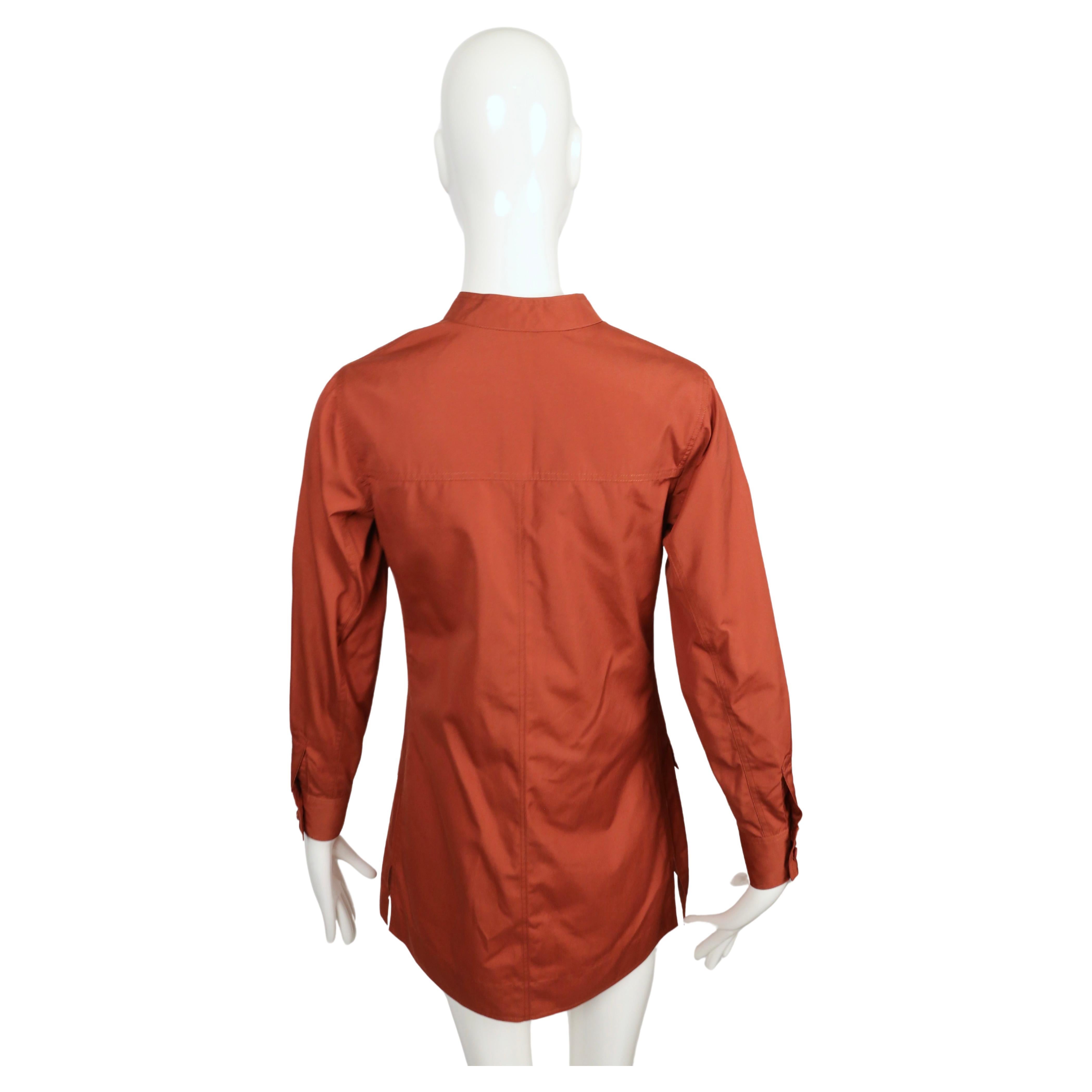 1968 SAINT LAURENT rust 'saharienne' safari tunic as seen on YVES SAINT LAURENT 5