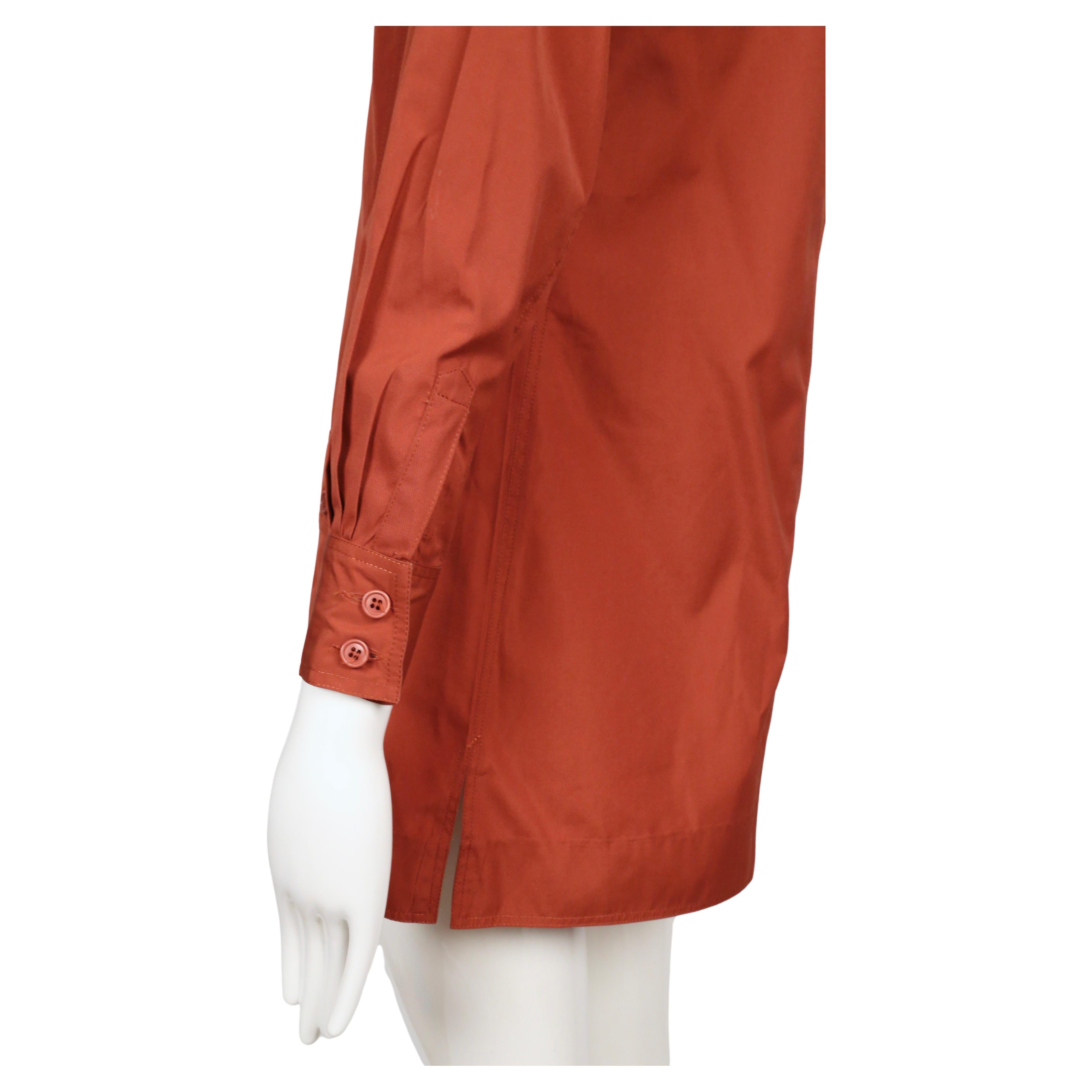 1968 SAINT LAURENT rust 'saharienne' safari tunic as seen on YVES SAINT LAURENT 4