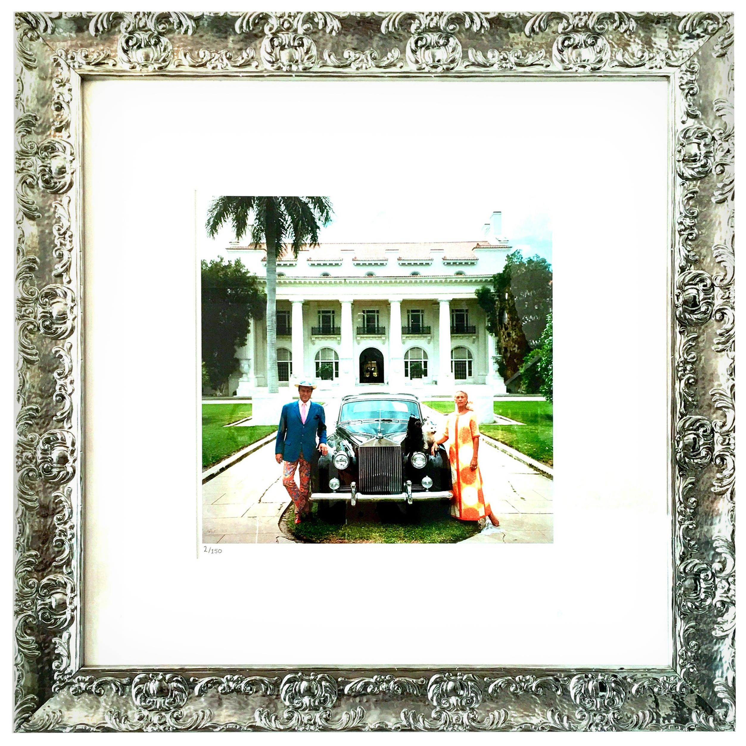 1968 Slim Aarons Photograph "Donald Leas Palm Beach" Estate Stamped LE 2/150 For Sale