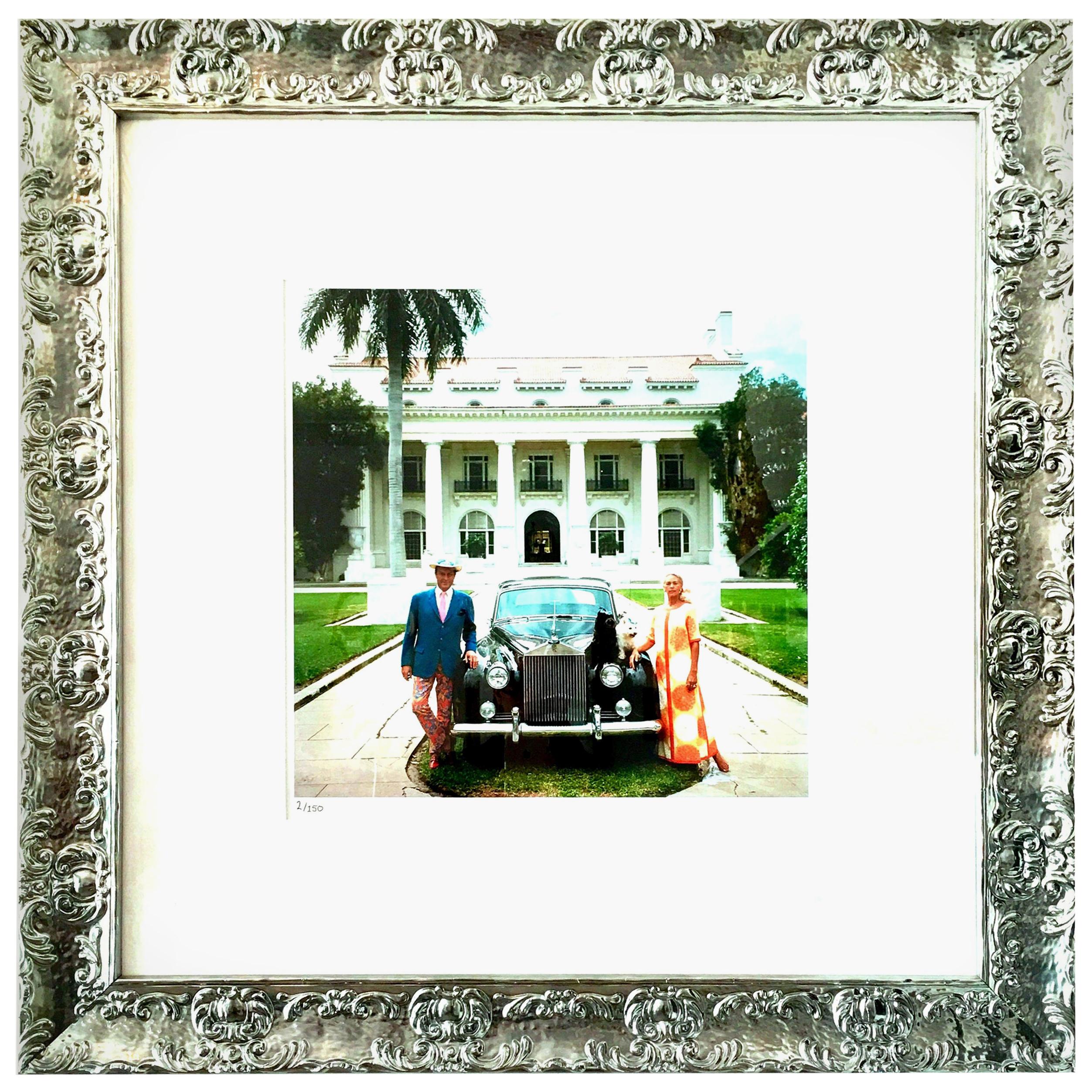 1968 Slim Aarons Photograph "Donald Leas Palm Beach" Estate Stamped LE 2/150 For Sale