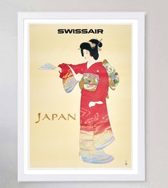 1968 Swissair - Japan Original Vintage Poster