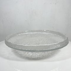 1968 Ultima Thule Centerpiece Glass Art Bowl by Tapio Wirkkala Iittala Finland