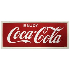 1968 Vintage Coca-Cola Soda Tin Sign