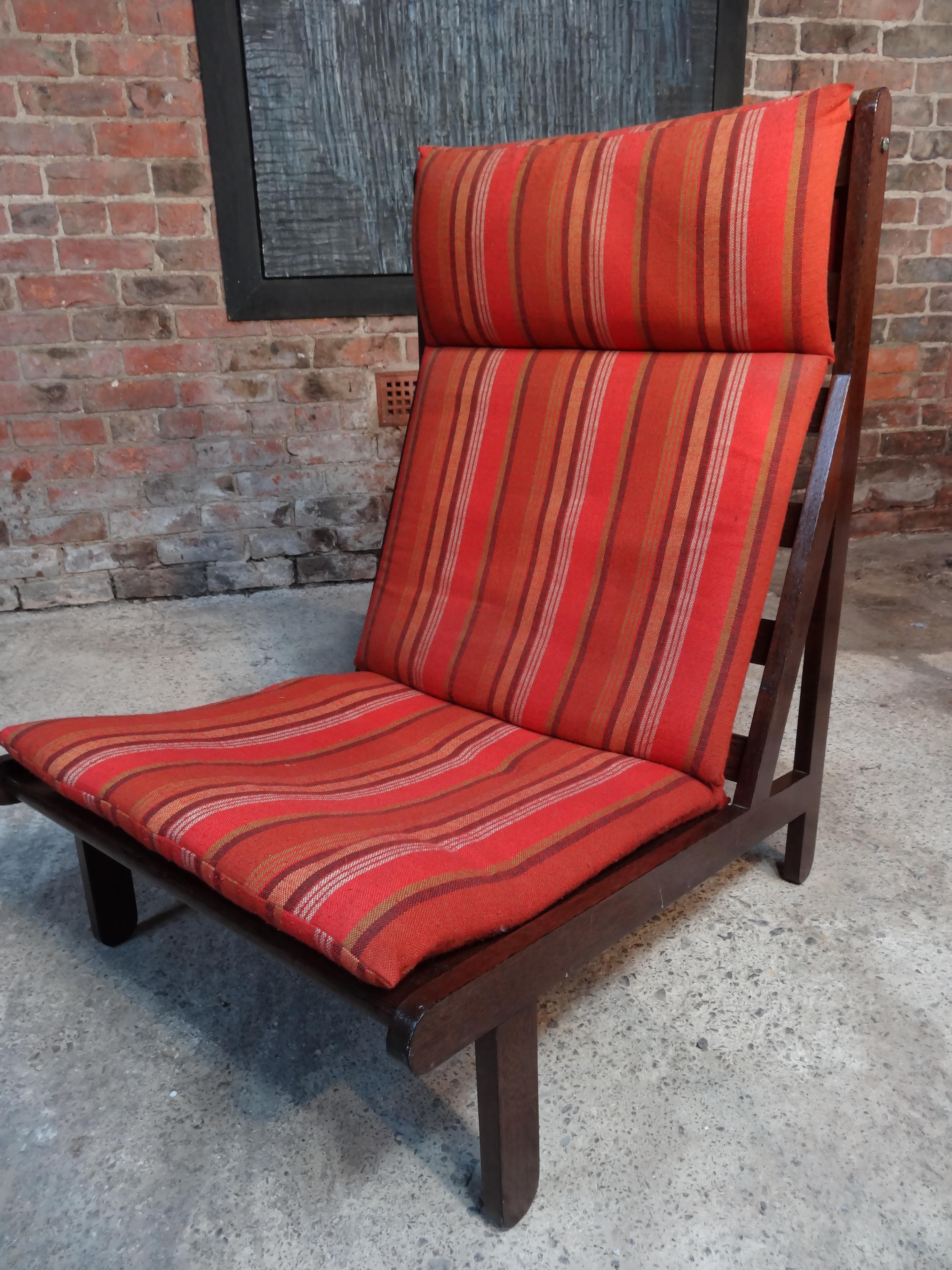 Danish 1968 Vintage Danisch Bernt Petersen ''The Rag'' orange fabric chair For Sale
