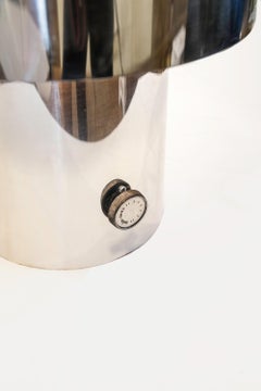 1968 Willy Rizzo Love Table Lamp Steel Copper Silver Colour