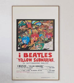1968 Yellow Submarine (Italian) Original Vintage Poster