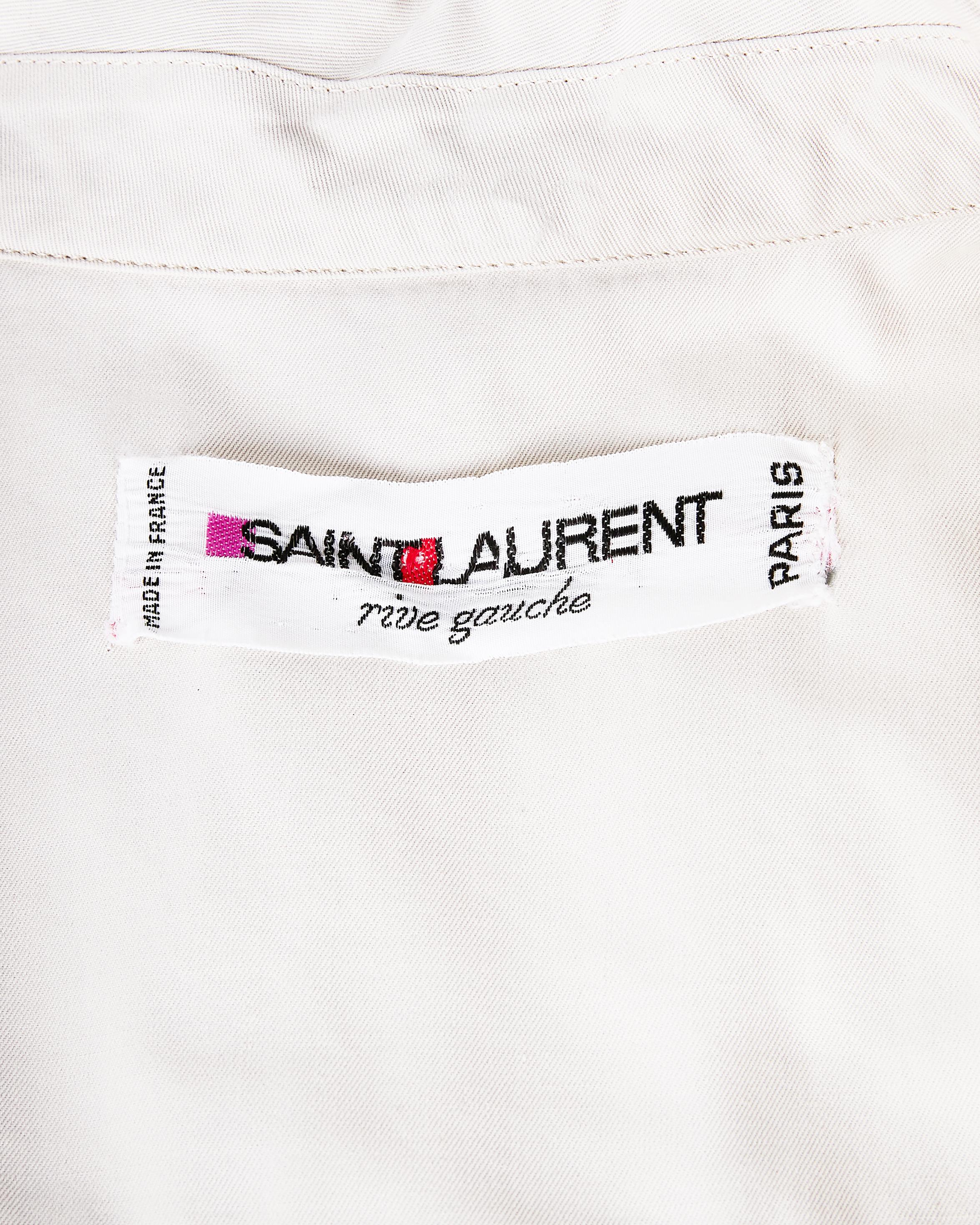 1968 Yves Saint Laurent Rive Gauche Super Rare Safari Dress 5
