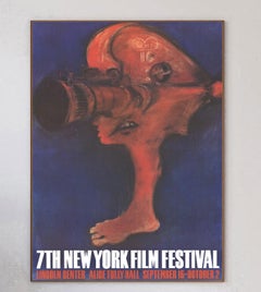 1969 7th New York Film Festival Original Vintage Poster