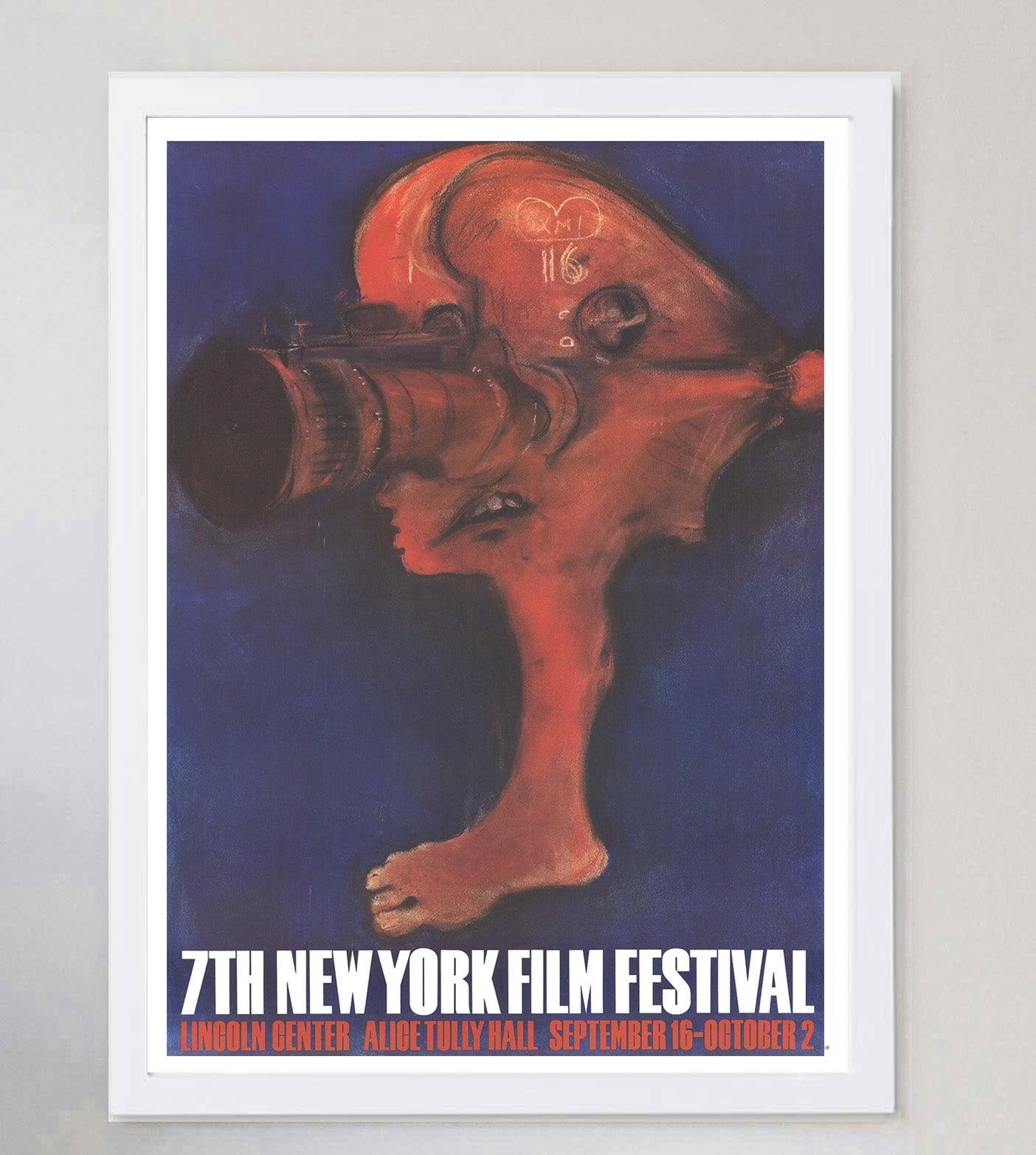 Original-Vintage-Poster, 7. New Yorker Filmfestival, 1969 im Zustand „Gut“ im Angebot in Winchester, GB
