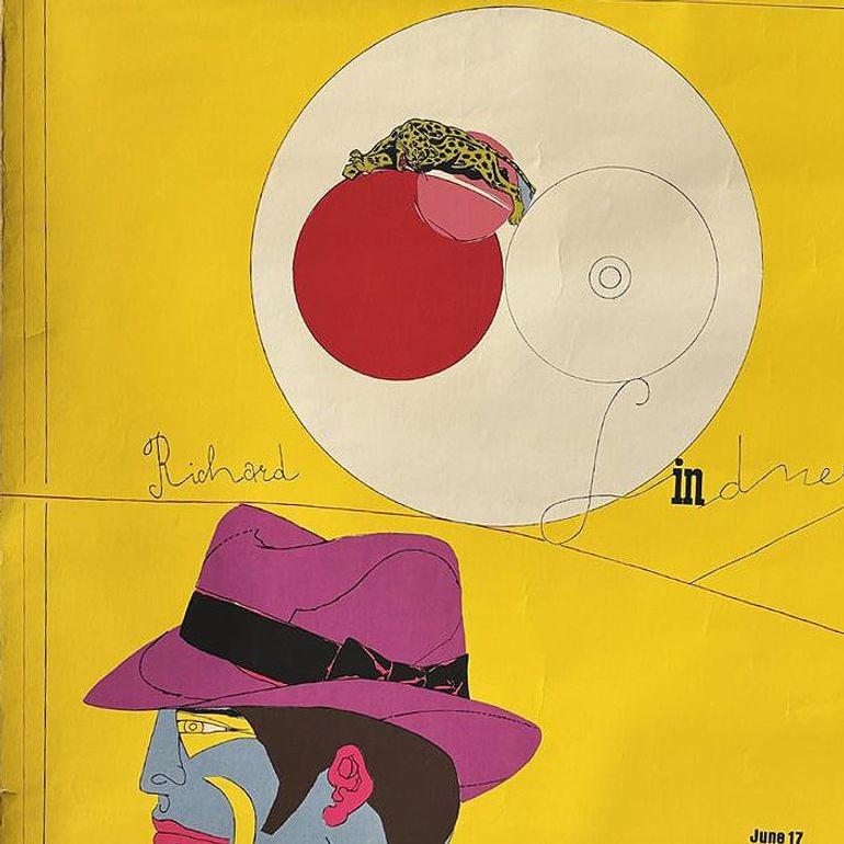 Sérigraphie originale du Berkeley University Art Museum par Richard Lindner datant de 1969 et présentant une impression Pop Art multicolore limitée à 200 exemplaires.

Le format du papier est de 30,5 x 23,25 pouces.

Richard Lindner, célèbre