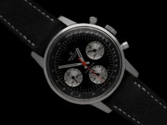 1969 Breitling Top Time Vintage Aviator's Panda Dial Chronograph Watch - SS