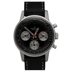 1969 Breitling Top Time Vintage Aviator's Panda Dial Chronograph Watch - SS