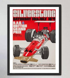1969 British Grand Prix Silverstone Original Poster, 1969