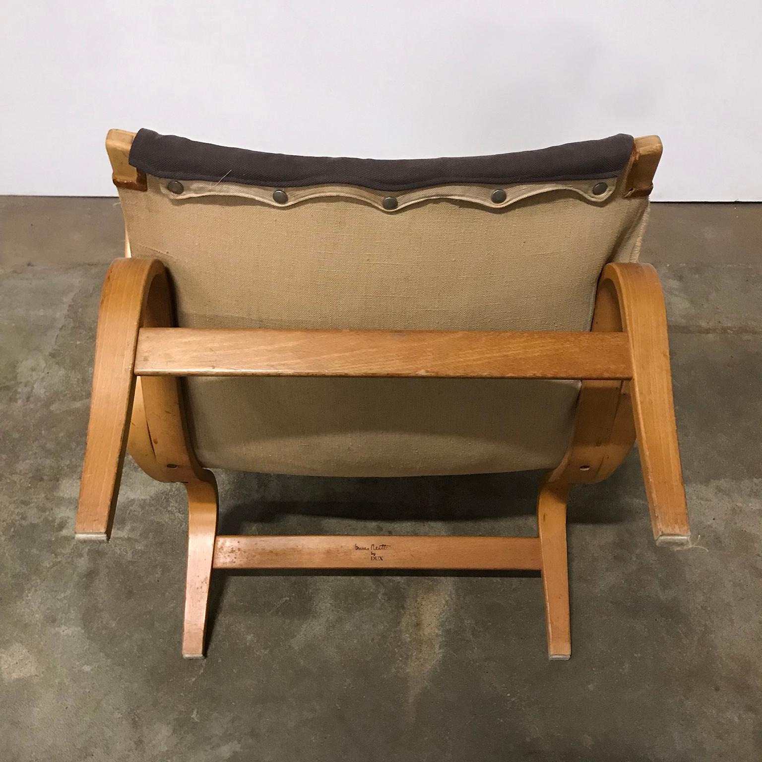 1969, Bruno Mathsson for Dux, Pernilla Lounge Chair For Sale 10