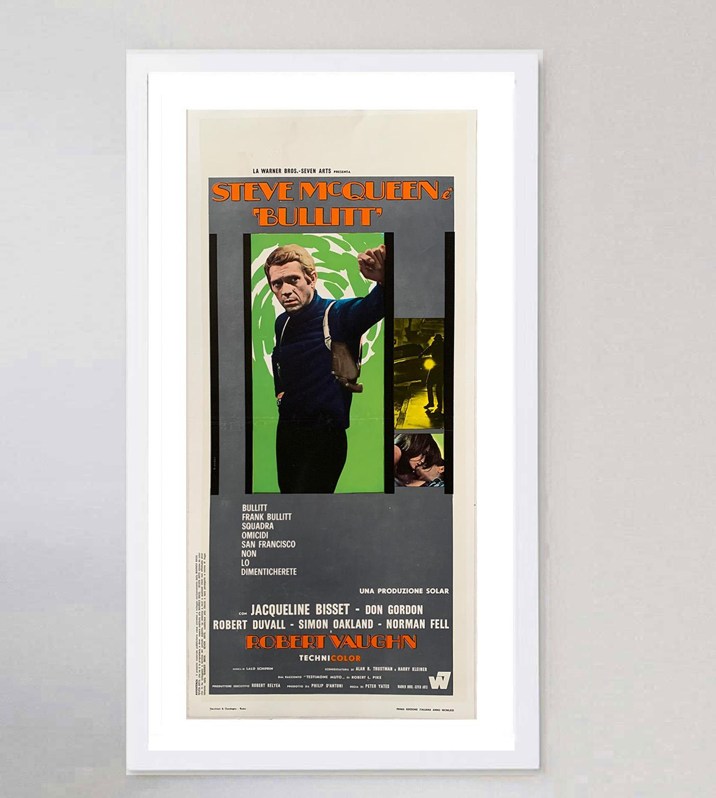 1969 Bullitt Italienisch Locandia Original Vintage By Plakat im Zustand „Gut“ im Angebot in Winchester, GB