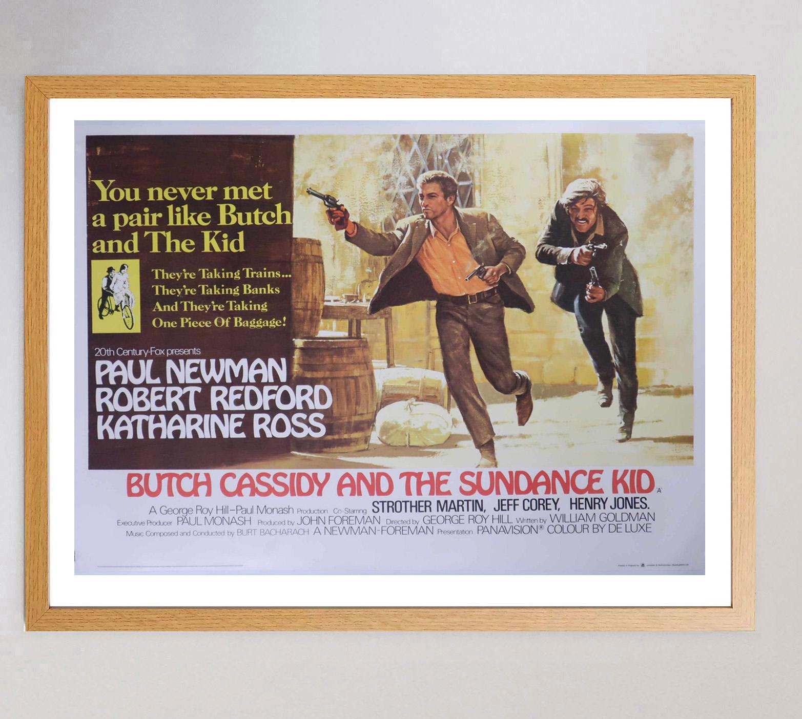 British 1969 Butch Cassidy And The Sundance Kid Original Vintage Poster For Sale