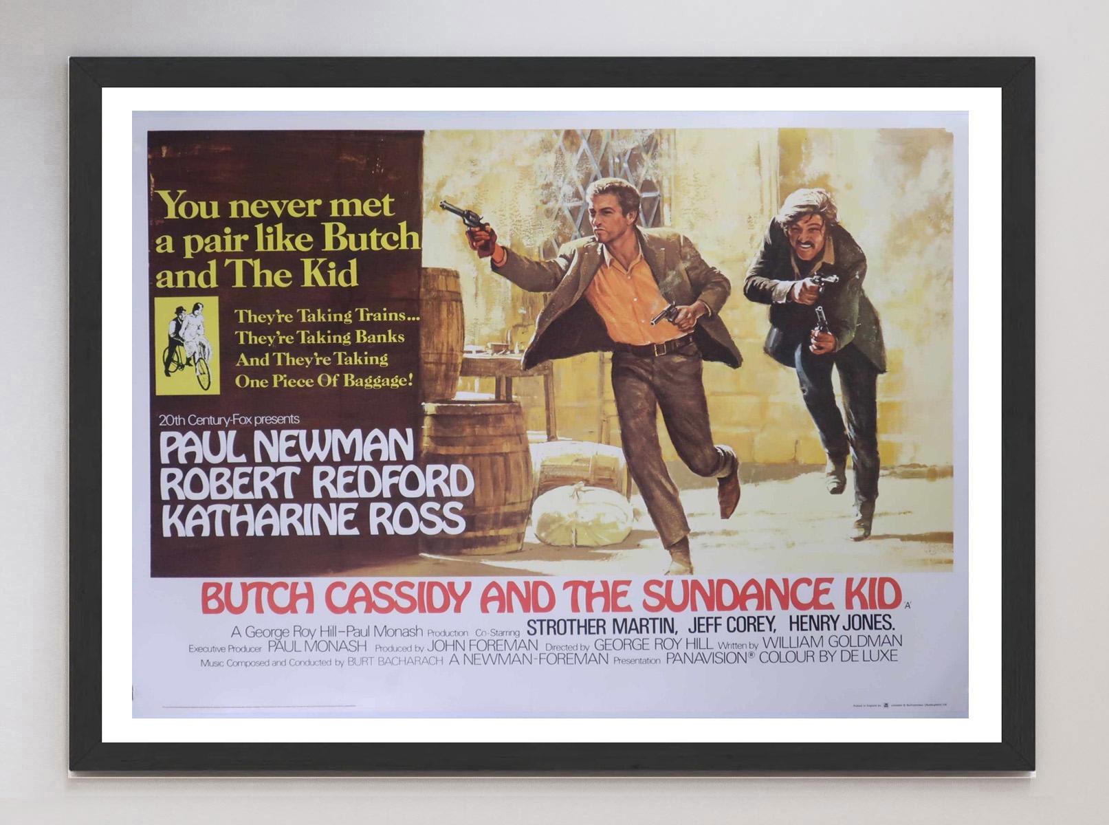 Mid-20th Century 1969 Butch Cassidy And The Sundance Kid Original Vintage Poster For Sale
