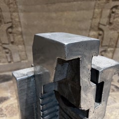 Myrna M. Nobile California 1969 Cast Aluminum Sculpture Brutalist