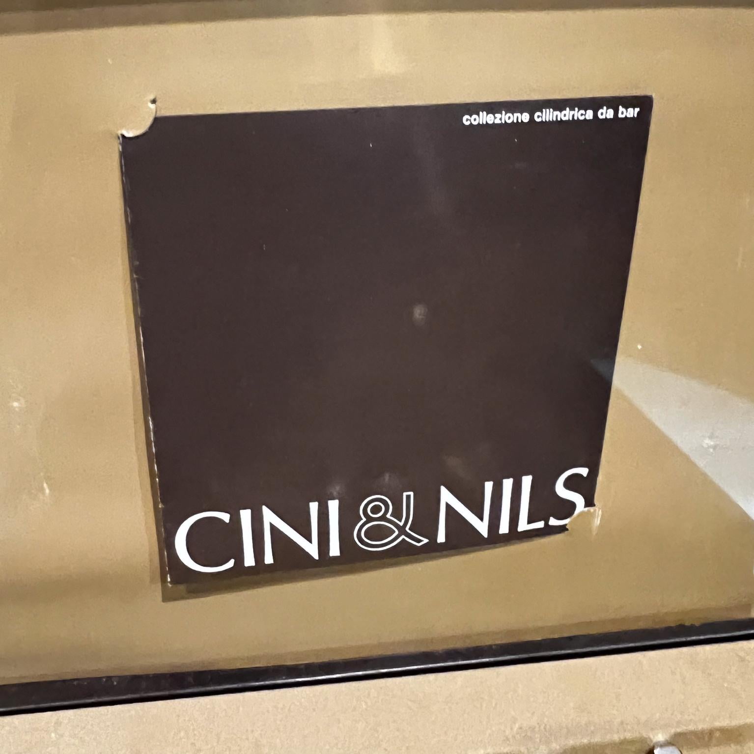  1969 Cini & Nils Italy Studio OPI Milano Barware Set MoMA New York In Good Condition For Sale In Chula Vista, CA