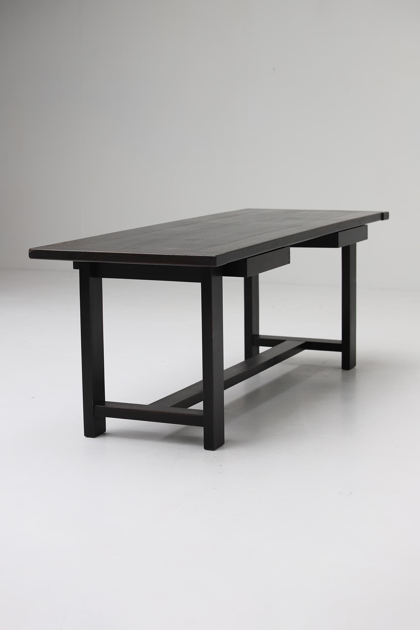 1969 Table de salle à manger / bureau conçu par J. Batenburg pour Mi Belgium, 1968 en vente 10