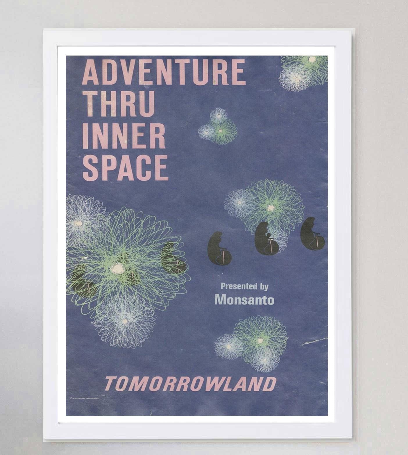 1969 Disneyland - Adventure Thru Inner Space Original Vintage Poster In Good Condition For Sale In Winchester, GB