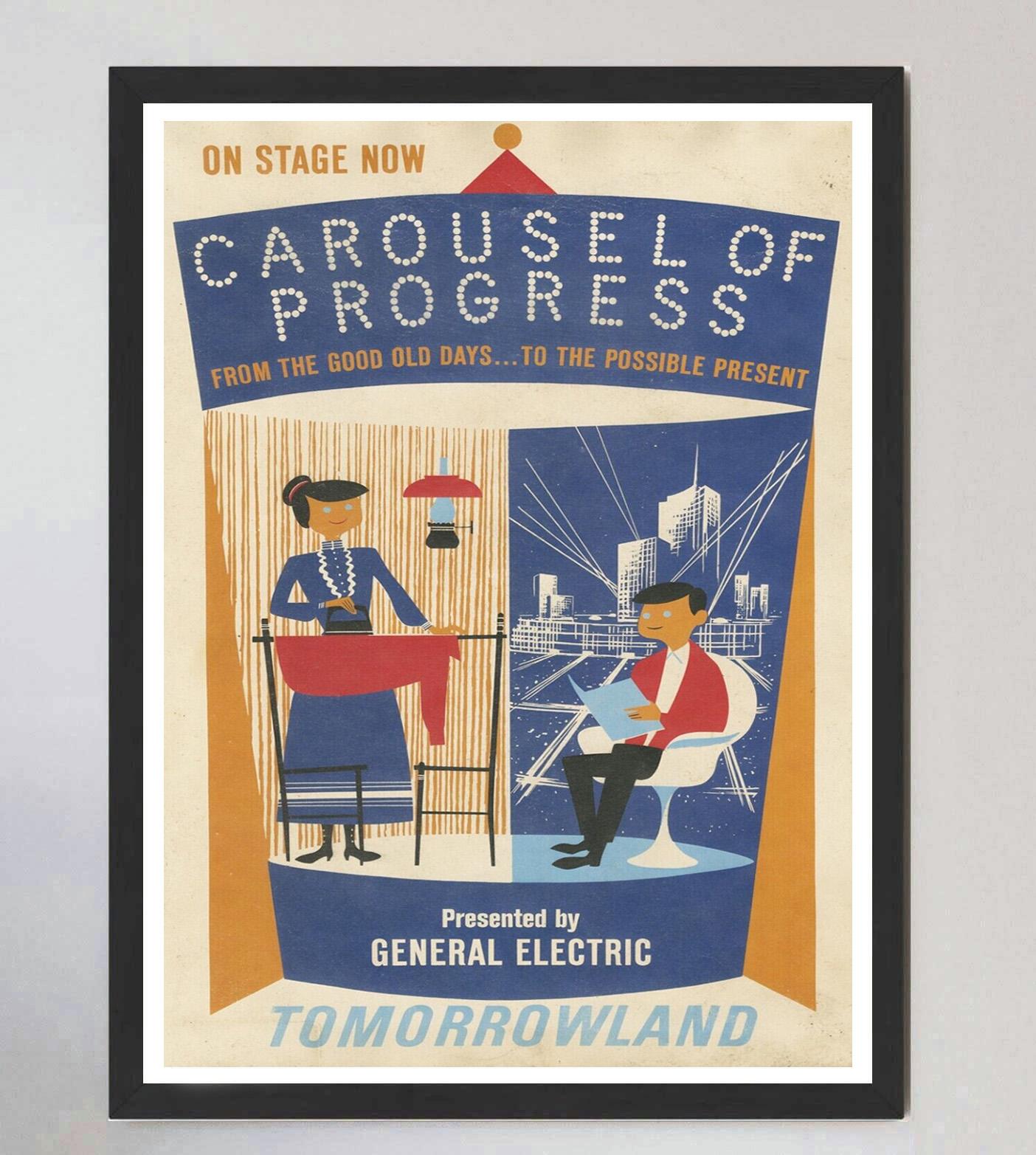 1969 Disneyland - Carousel of Progress - Tomorrowland Original Vintage Poster In Good Condition In Winchester, GB