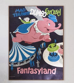 1969 Disneyland - Fantasyland Original Vintage Poster