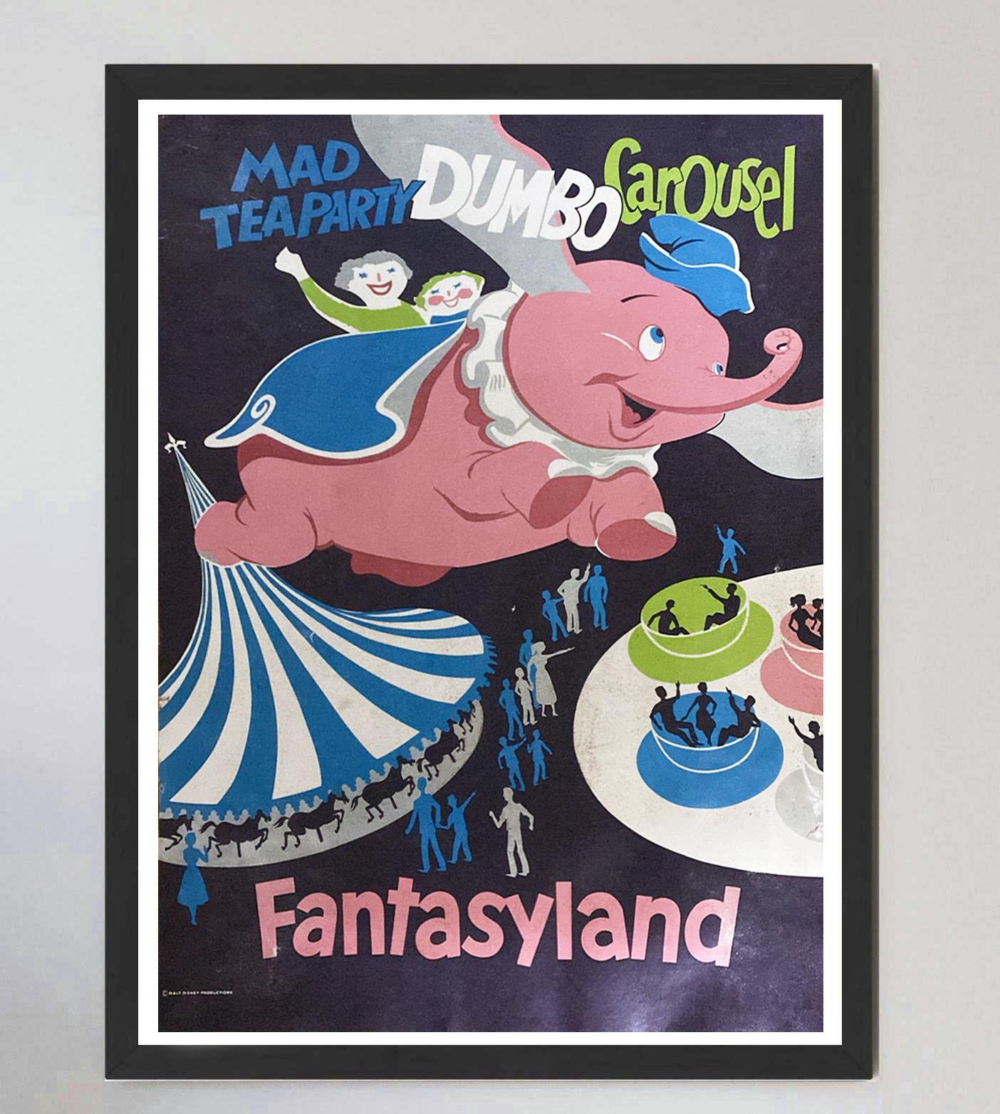 Américain Affiche vintage originale Disneyland - Fantasyland de 1969 en vente