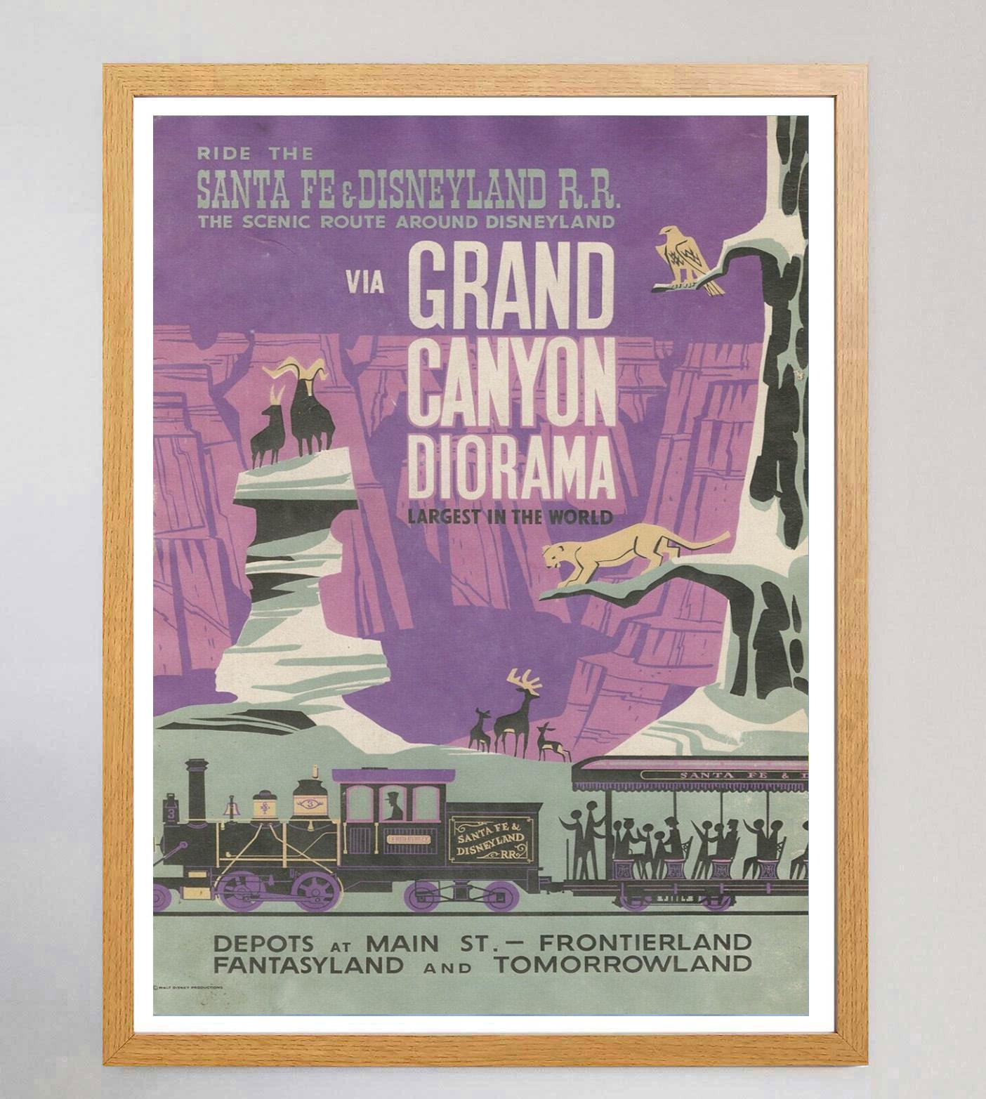 Original-Vintage-Poster, Disneyland – Grand Canyon Diorama, 1969 (Moderne der Mitte des Jahrhunderts) im Angebot