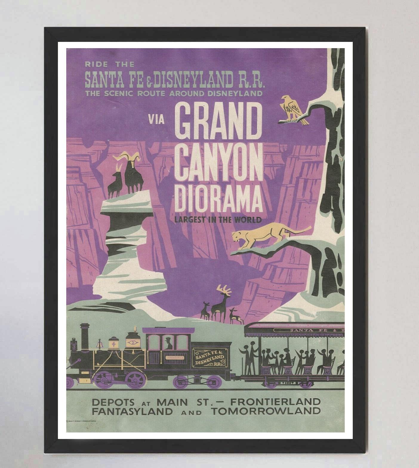 Original-Vintage-Poster, Disneyland – Grand Canyon Diorama, 1969 im Zustand „Gut“ im Angebot in Winchester, GB