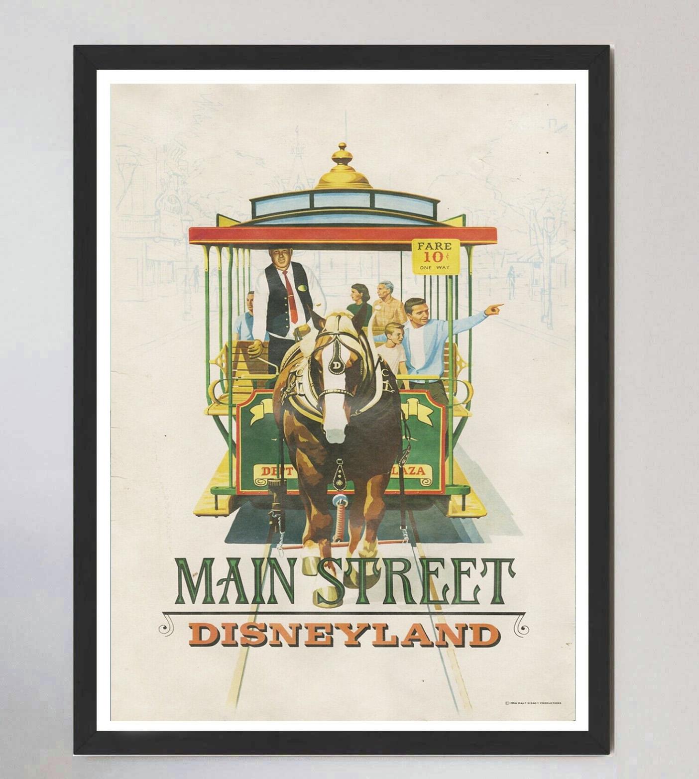1969 Disneyland - Main Street Original Vintage Poster In Good Condition For Sale In Winchester, GB