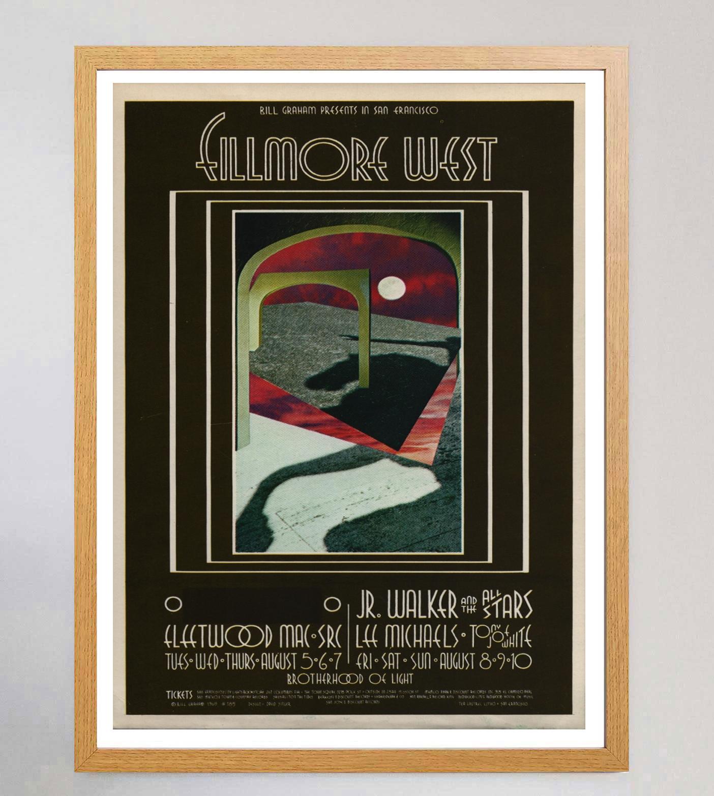 Original Vintage-Poster, Fleetwood Mac, Fillmore West, Fleetwood, 1969 (amerikanisch) im Angebot