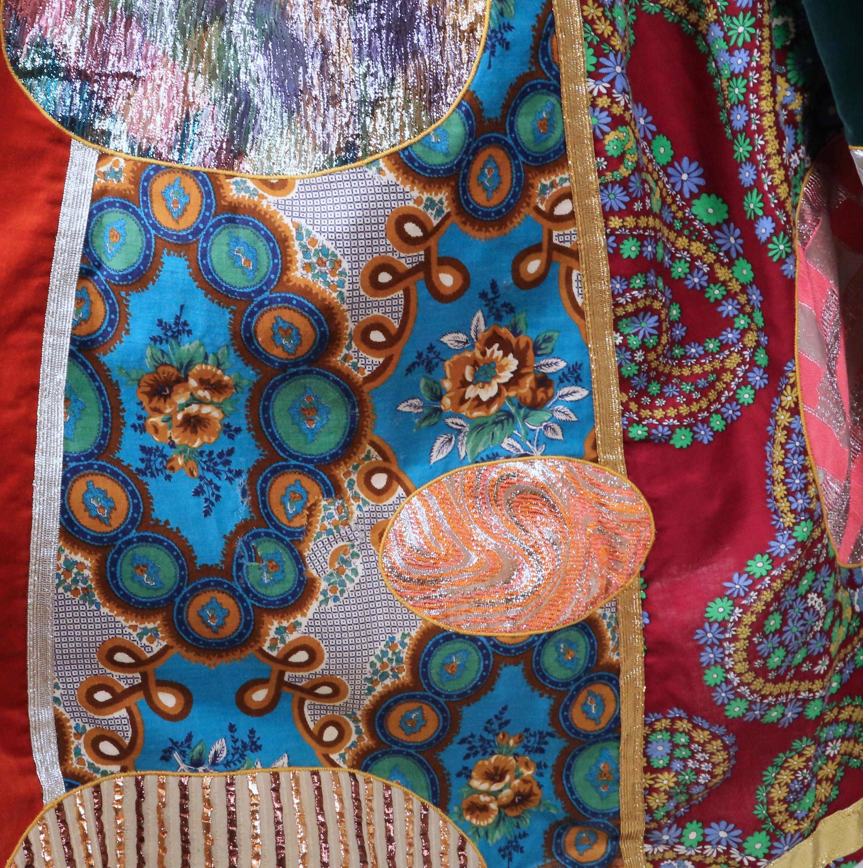 1969 GIORGIO DI SANT' ANGELO 'Klimt' patchwork dress 6