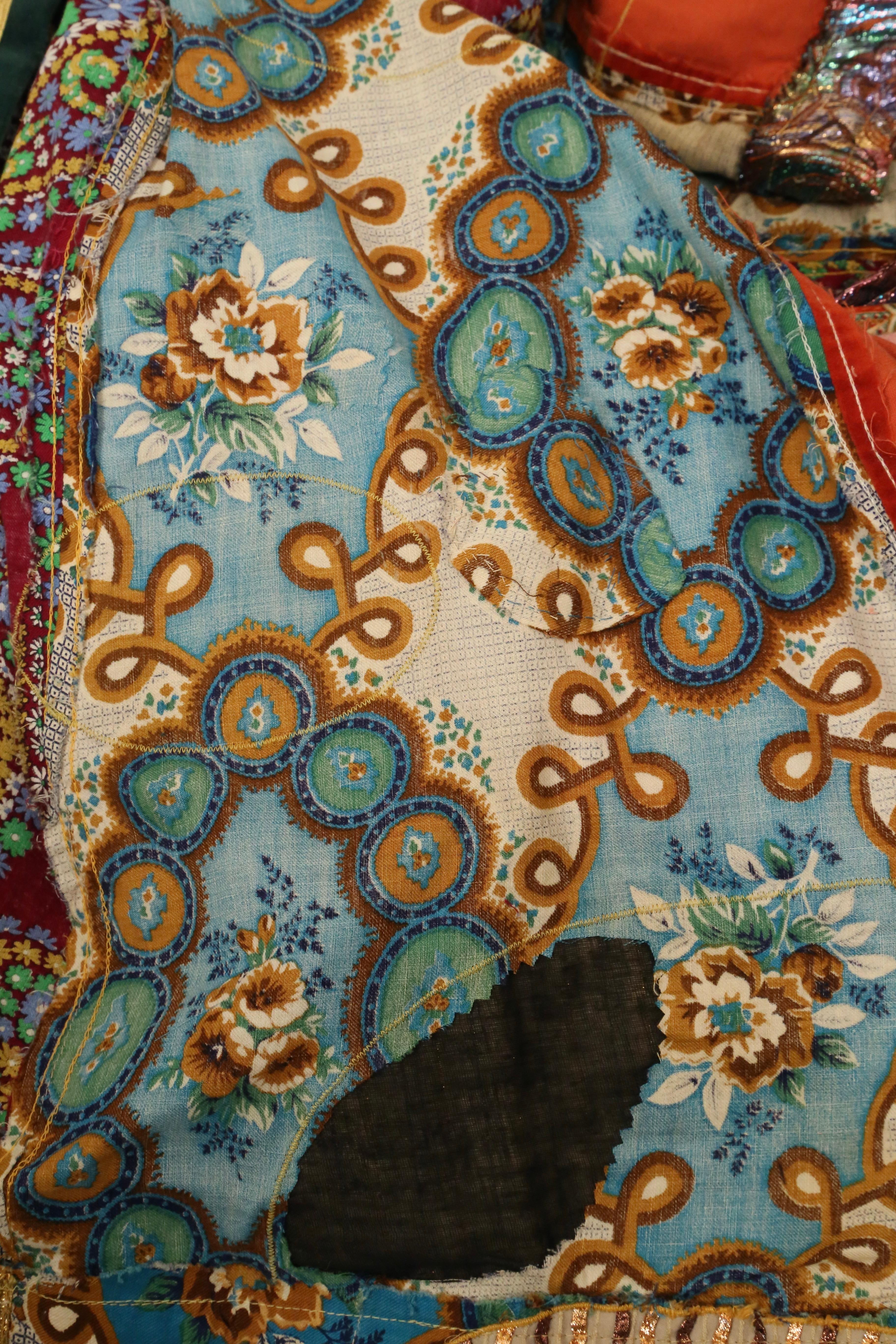 1969 GIORGIO DI SANT' ANGELO 'Klimt' patchwork dress 7