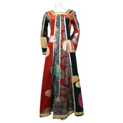 1969 GIORGIO DI SANT' ANGELO 'Klimt' patchwork dress